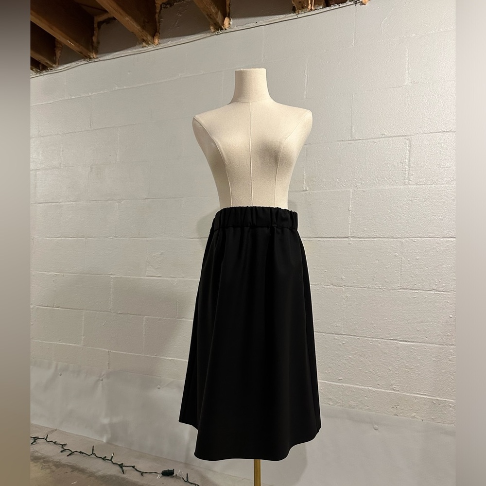 Officine Generale Marlene Black Wool Skirt
